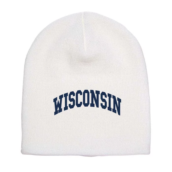 Wisconsin Throwback Design Classic Short Acrylic Beanie