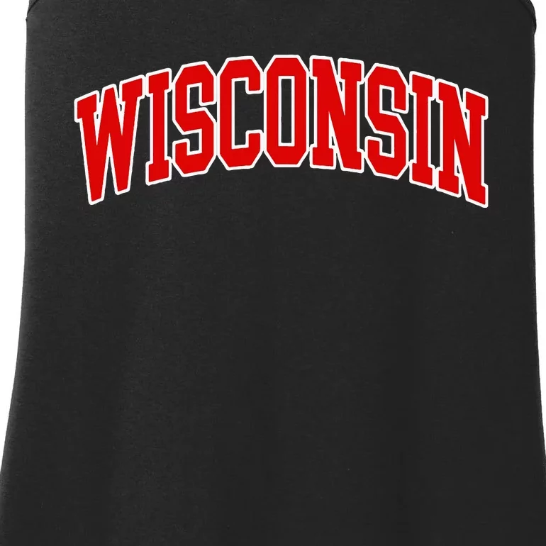 Wisconsin Throwback Design Classic Ladies Essential Tank