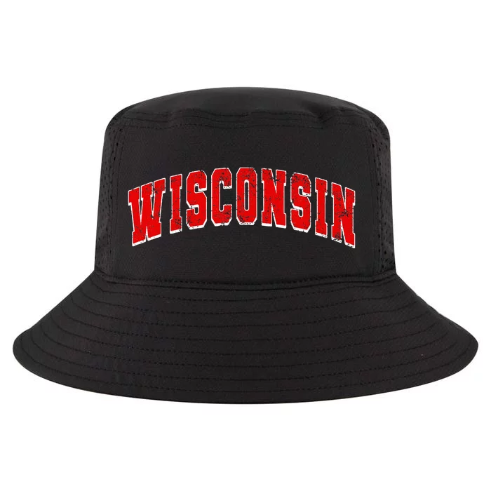 Wisconsin Throwback Design Classic Cool Comfort Performance Bucket Hat