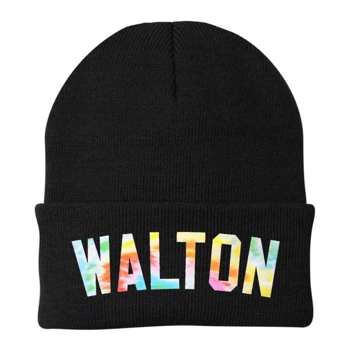 Walton Tie Dye Tees Honored Walton 2024 Tiedye Warmups Knit Cap Winter Beanie