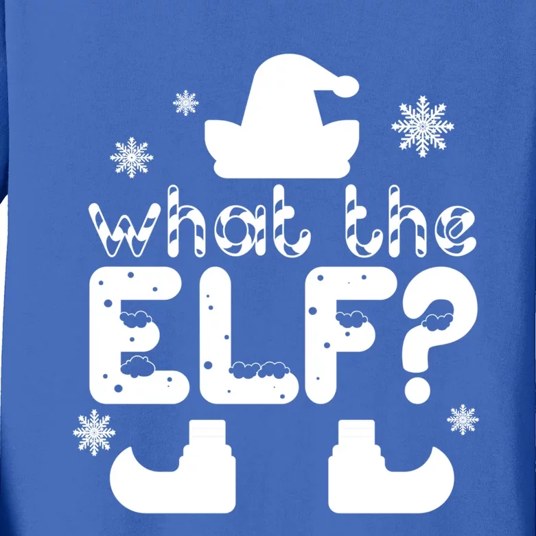 What The Elf Funny Christmas Gift Kids Long Sleeve Shirt