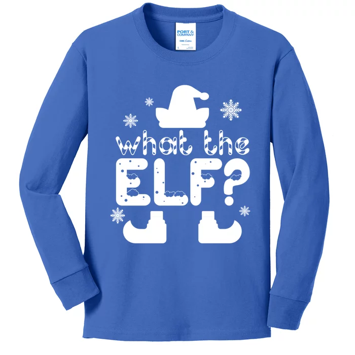 What The Elf Funny Christmas Gift Kids Long Sleeve Shirt