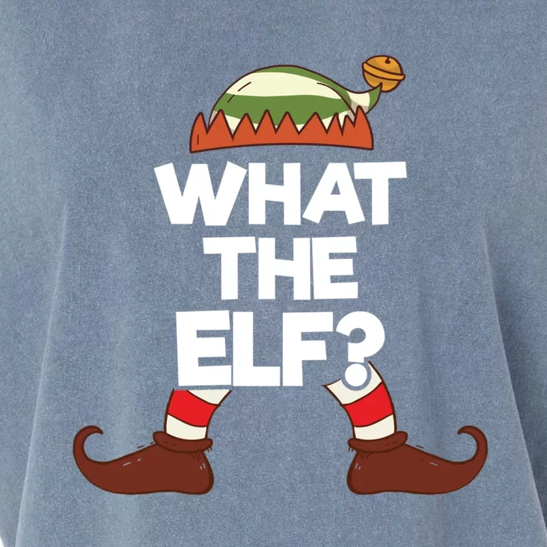 What The Elf Christmas Family Matching Confused Elf Costume Great Gift Garment-Dyed Women's Muscle Tee