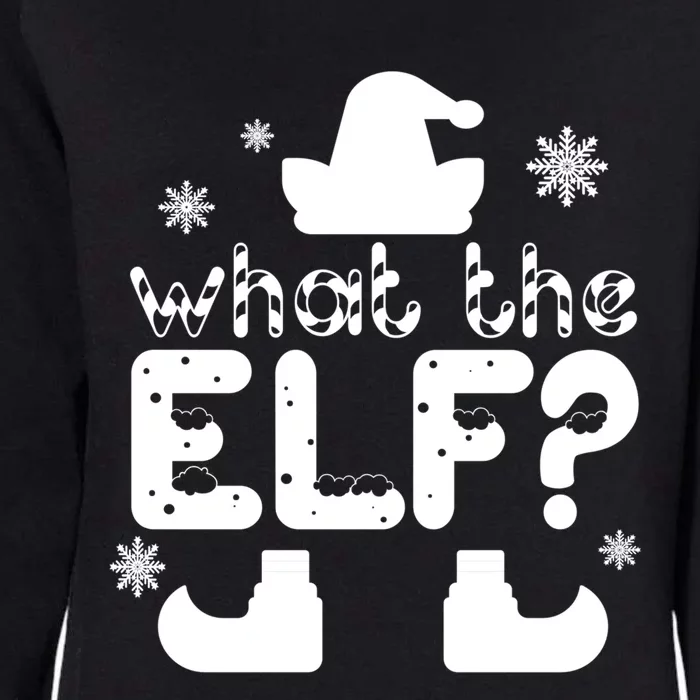 What The Elf Funny Christmas Gift Womens California Wash Sweatshirt