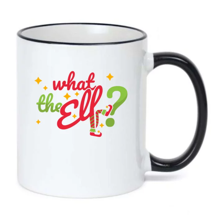 What The Elf? Funny Humor Family Christmas Meaningful Gift Black Color Changing Mug