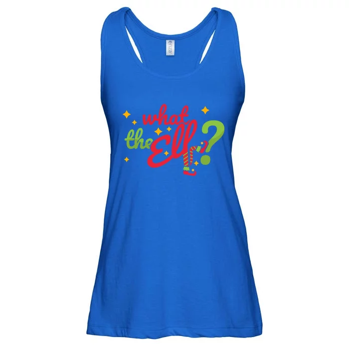 What The Elf? Funny Humor Family Christmas Meaningful Gift Ladies Essential Flowy Tank