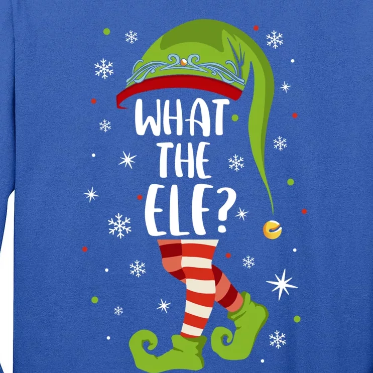 What The Elf Christmas Family Matching Xmas Group Funny Cute Gift Tall Long Sleeve T-Shirt