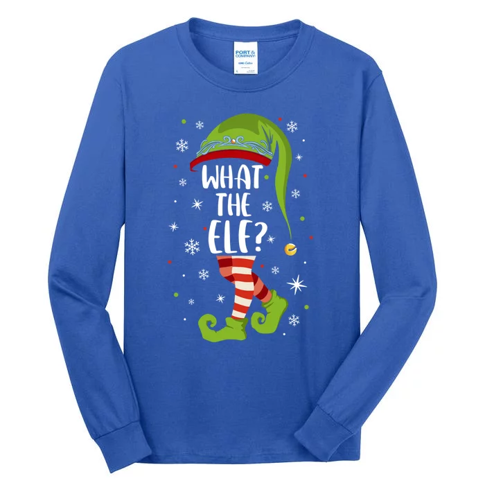 What The Elf Christmas Family Matching Xmas Group Funny Cute Gift Tall Long Sleeve T-Shirt