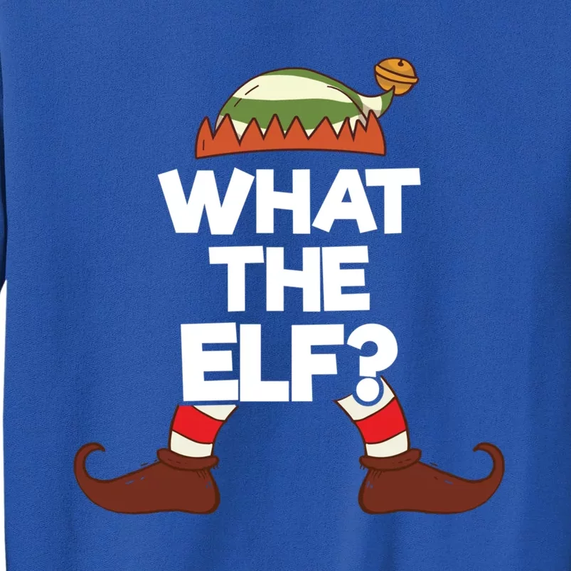 What The Elf Christmas Family Matching Confused Elf Costume Gift Tall Sweatshirt