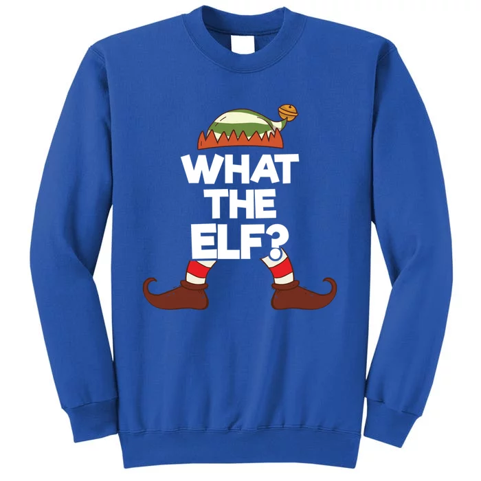 What The Elf Christmas Family Matching Confused Elf Costume Gift Tall Sweatshirt