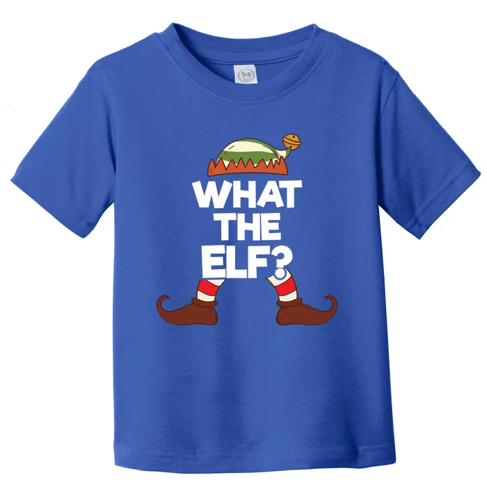 What The Elf Christmas Family Matching Confused Elf Costume Gift Toddler T-Shirt