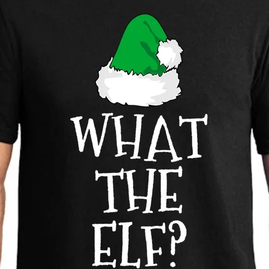 What The Elf Family Funny Christmas Gift Cool Gift Pajama Set