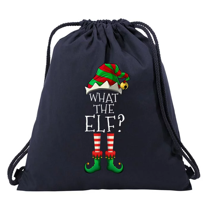 What The Elf Christmas Family Matching Group Funny Gift Drawstring Bag