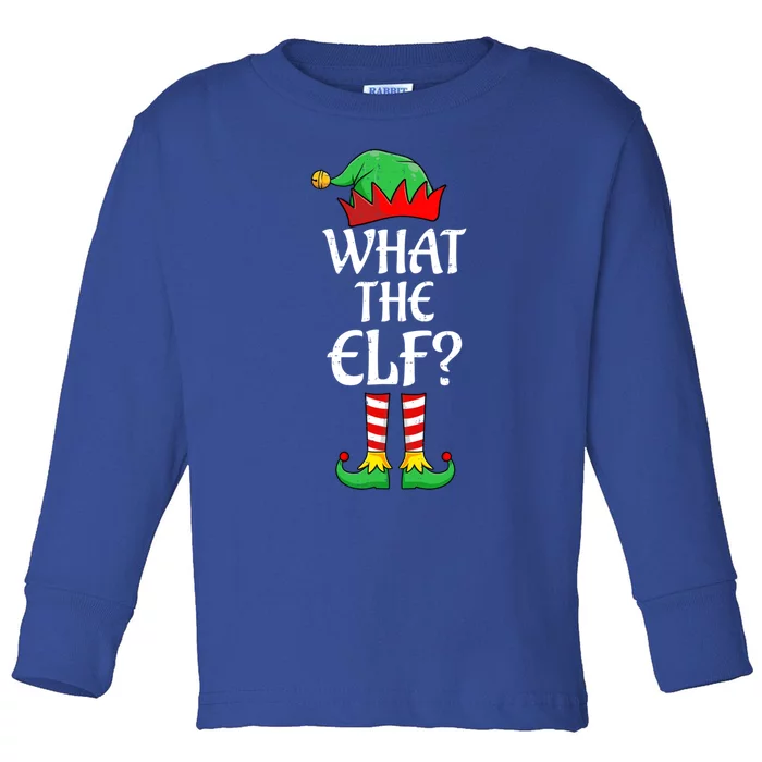 What The Elf Christmas Family Matching Xmas Group Funny Gift Toddler Long Sleeve Shirt