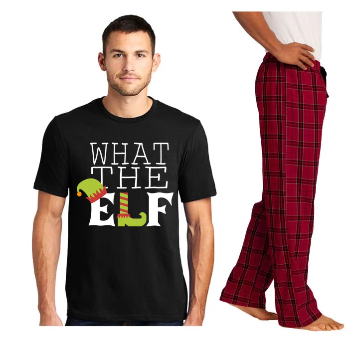 What The Elf Funny Christmas Festive Graphic Holiday Great Gift Pajama Set