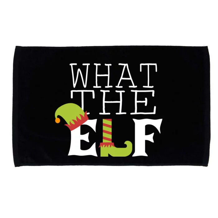 What The Elf Funny Christmas Festive Graphic Holiday Great Gift Microfiber Hand Towel