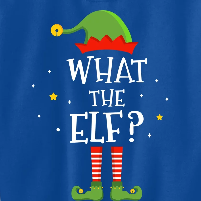 What The Elf Funny Christmas Matching Family Pajama Meaningful Gift Kids Sweatshirt