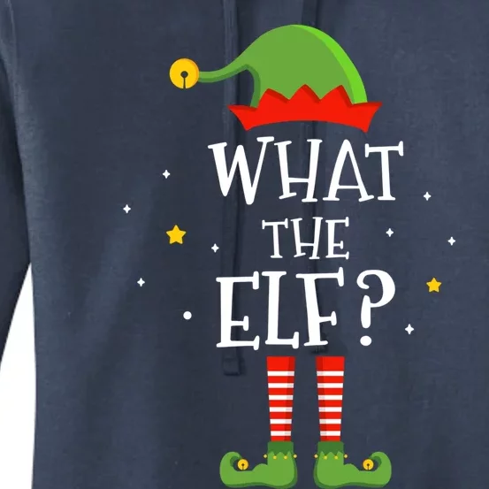 What The Elf Funny Christmas Matching Family Pajama Meaningful Gift Women's Pullover Hoodie