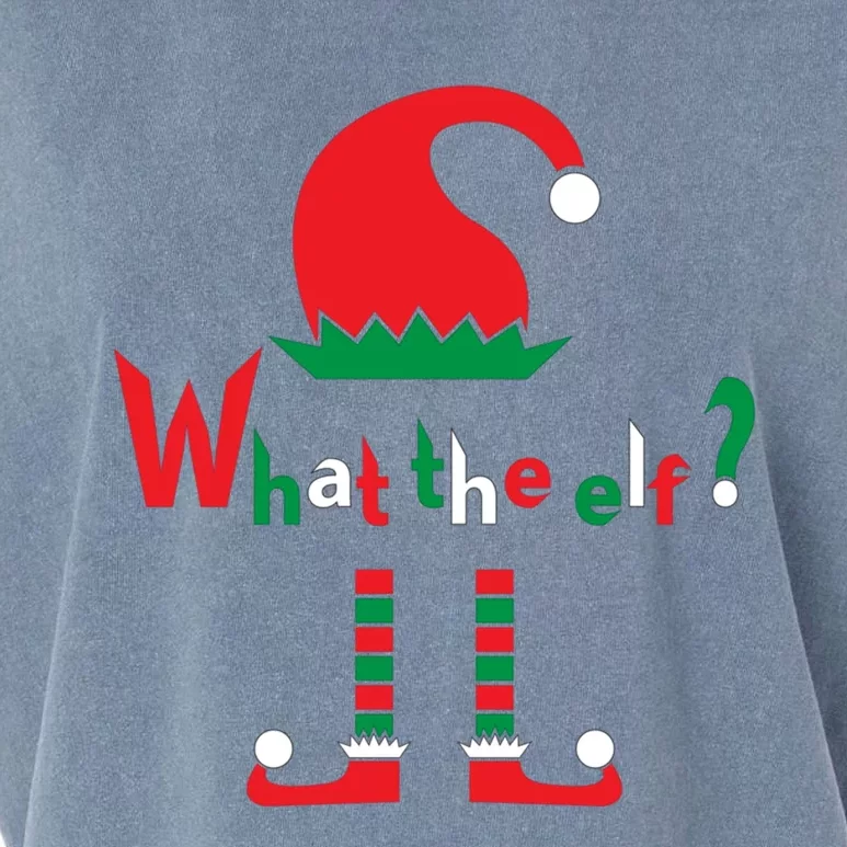 What The Elf Funny Christmas Wear Gift Garment-Dyed Women's Muscle Tee