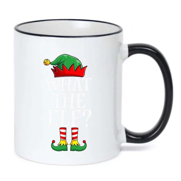 What The Elf Christmas Family Matching Group Funny Black Color Changing Mug