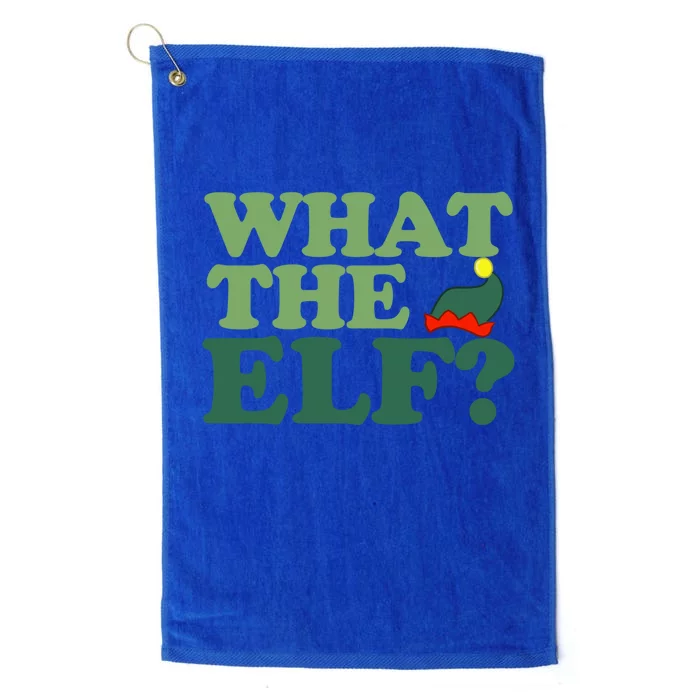 What The Elf Funny Christmas Elf Gift Platinum Collection Golf Towel