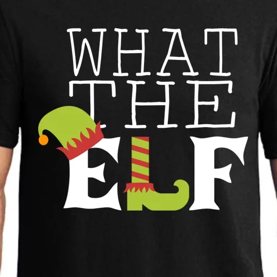 What The Elf Funny Christmas Festive Graphic Holiday Gift Pajama Set