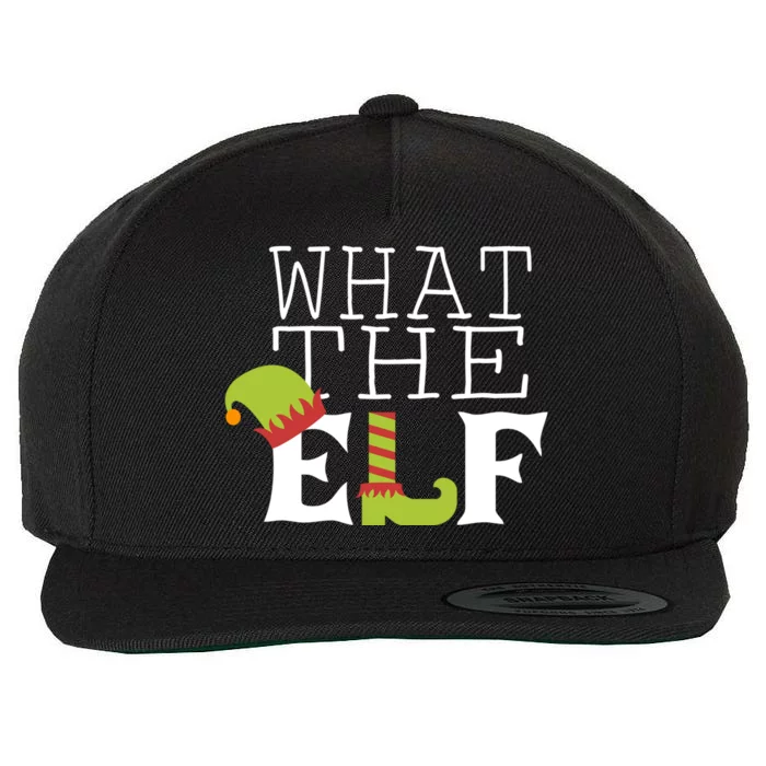 What The Elf Funny Christmas Festive Graphic Holiday Gift Wool Snapback Cap