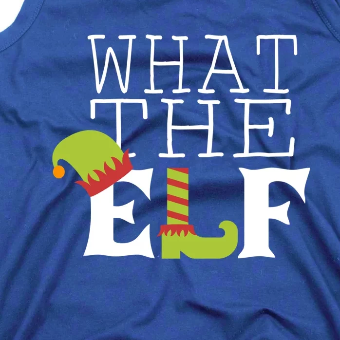 What The Elf Funny Christmas Festive Graphic Holiday Gift Tank Top