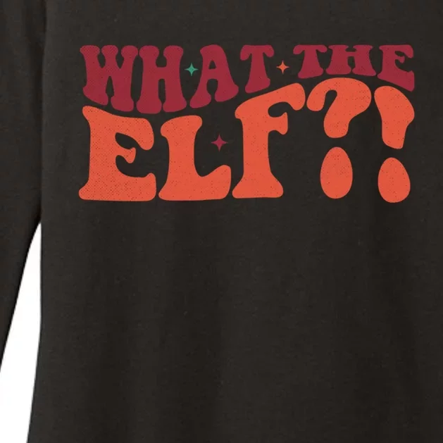 What The Elf Funny Holiday Christmas Gift Womens CVC Long Sleeve Shirt