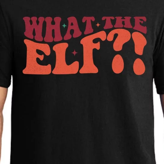 What The Elf Funny Holiday Christmas Gift Pajama Set