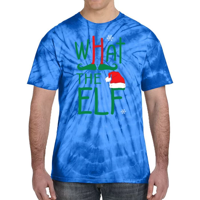 What The Elf Funny Ugly Christmas Xmas Meaningful Gift Tie-Dye T-Shirt