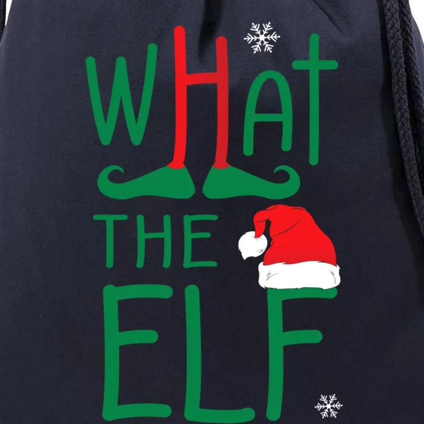 What The Elf Funny Ugly Christmas Xmas Meaningful Gift Drawstring Bag