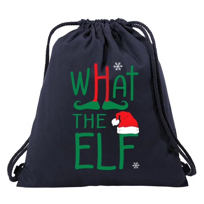 What The Elf Funny Ugly Christmas Xmas Meaningful Gift Drawstring Bag