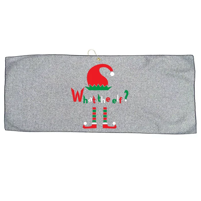 What The Elf Funny Christmas Wear Funny Gift Large Microfiber Waffle Golf Towel