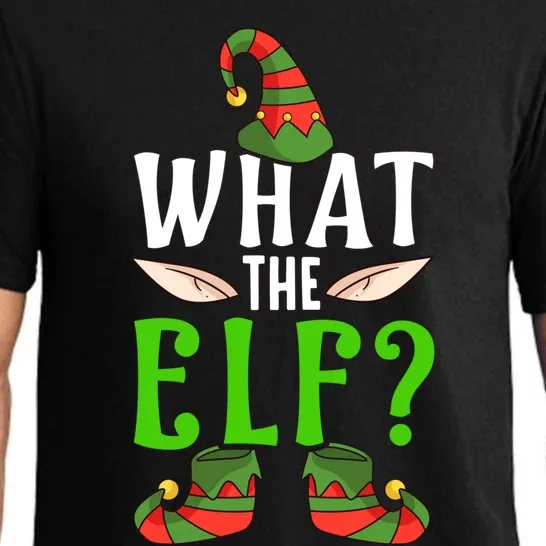 What The Elf Funny Ears No Swearing Christmas Gift Pajama Set