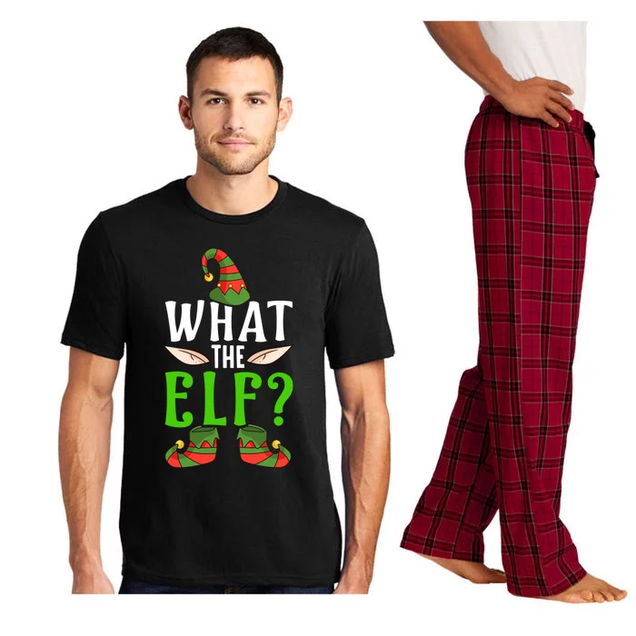 What The Elf Funny Ears No Swearing Christmas Gift Pajama Set