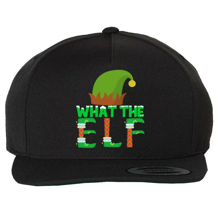 What The Elf Funny Family Matching Christmas Gift Wool Snapback Cap