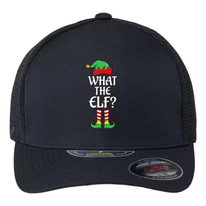 What The Elf Group Matching Family Christmas Outfit Pajama Meaningful Gift Flexfit Unipanel Trucker Cap