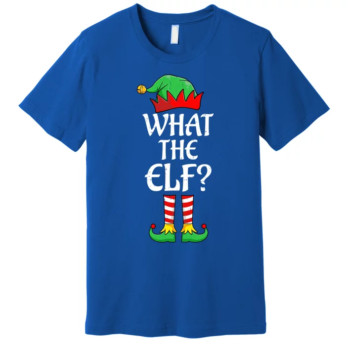 What The Elf Group Matching Family Christmas Outfit Pajama Meaningful Gift Premium T-Shirt