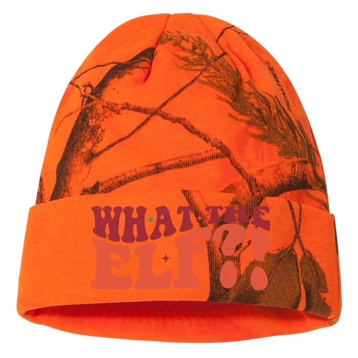 What The Elf Funny Holiday Christmas Gift Kati - 12in Camo Beanie