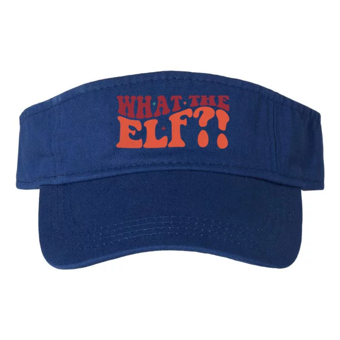 What The Elf Funny Holiday Christmas Gift Valucap Bio-Washed Visor