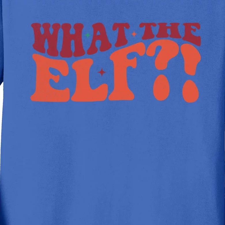 What The Elf Funny Holiday Christmas Gift Kids Long Sleeve Shirt