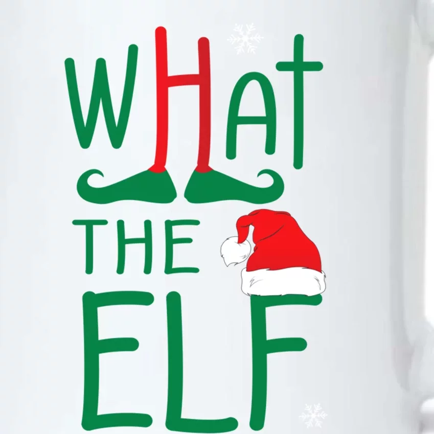 What The Elf Funny Ugly Christmas Xmas Gift Black Color Changing Mug