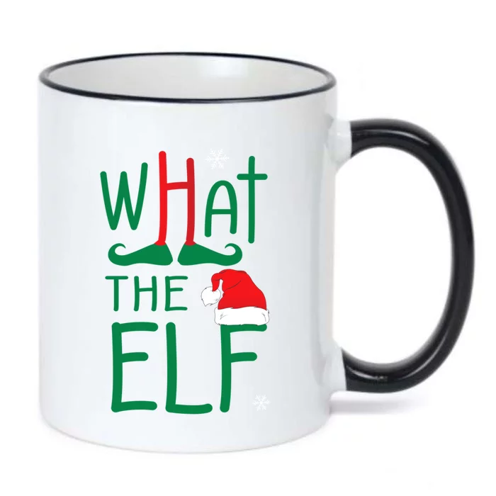 What The Elf Funny Ugly Christmas Xmas Gift Black Color Changing Mug