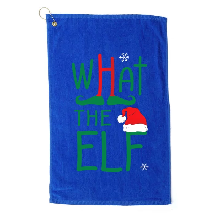 What The Elf Funny Ugly Christmas Xmas Gift Platinum Collection Golf Towel