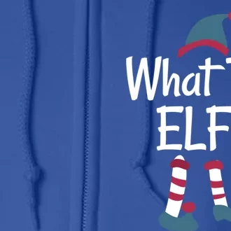 What The Elf Group Matching Family Christmas Gift Outfit Meaningful Gift Full Zip Hoodie