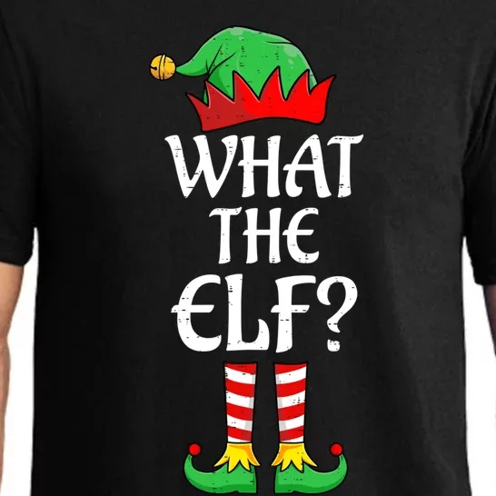 What The Elf Group Matching Family Christmas Outfit Pajama Funny Gift Pajama Set