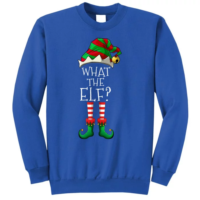 What The Elf Matching Family Group Christmas Party Pajama Gift Tall Sweatshirt