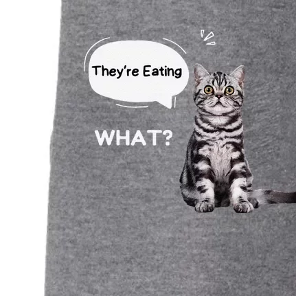 What They’Re Eating The Dogs They’Re Eating The Cats Pets Doggie 3-End Fleece Hoodie