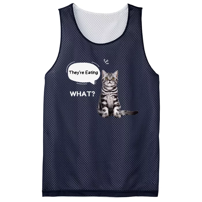 What They’Re Eating The Dogs They’Re Eating The Cats Pets Mesh Reversible Basketball Jersey Tank